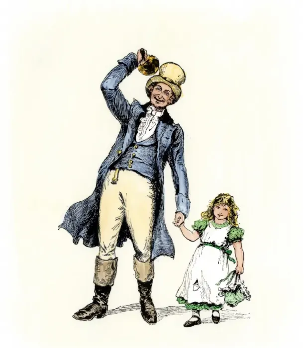 Framed Print : Town crier with a lost child Framed Print : Town crier with a lost child