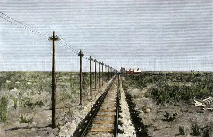 Framed Print : Transcontinental railroad across the Great Plains Framed Print : Transcontinental railroad across the Great Plains