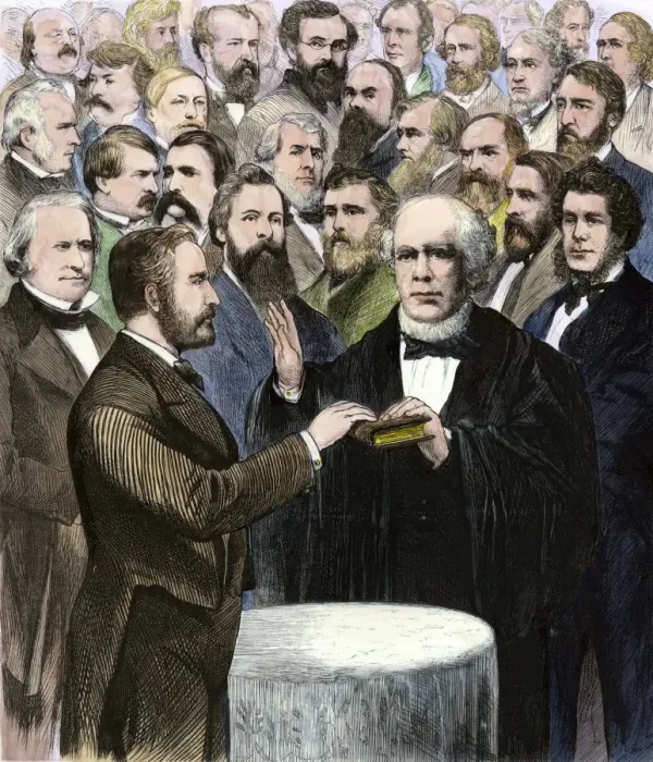 Framed Print : Ulysses S. Grants inauguration for a second Presidential term Framed Print : Ulysses S. Grants inauguration for a second Presidential term