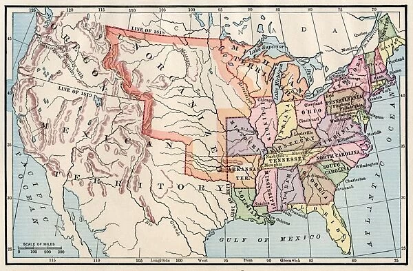 United States territory in 1830