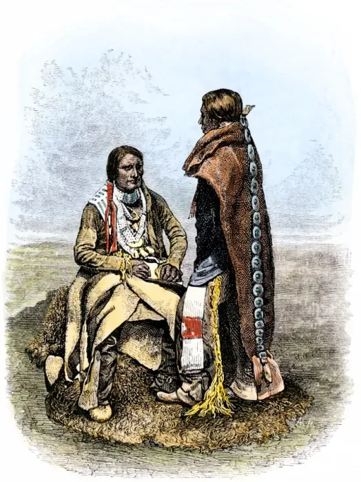 Framed Print : Ute braves of southern Colorado, 1800s Framed Print : Ute braves of southern Colorado, 1800s