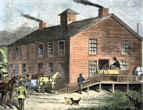 Vermont cheese factory, 1800s
