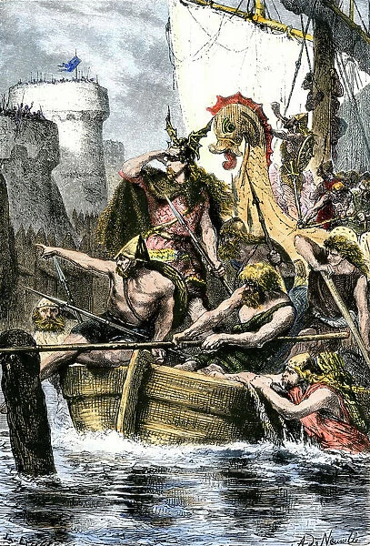 Viking attack on Paris, France, 885 AD