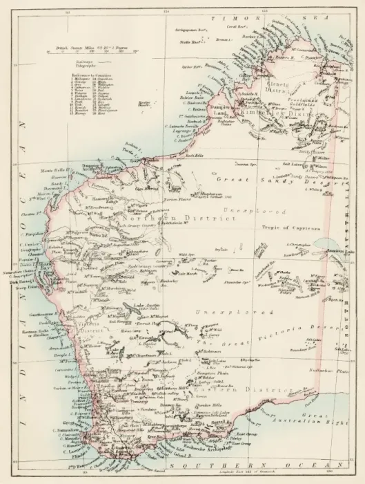 Framed Print : Western Australia province, 1800s Framed Print : Western Australia province, 1800s