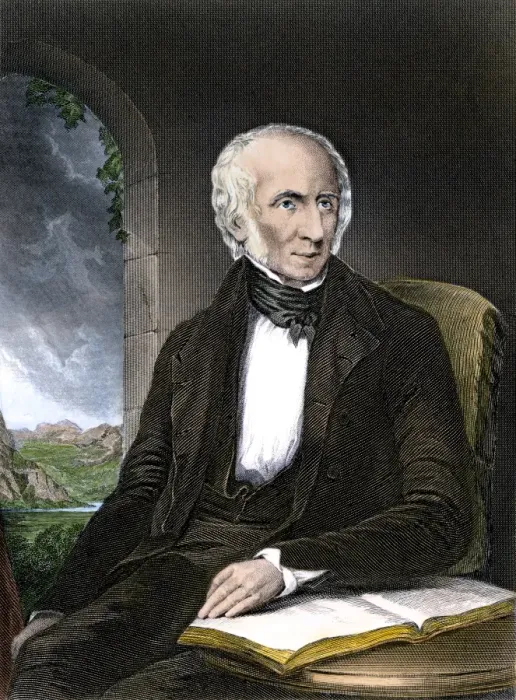 Framed Print : William Wordsworth. Hand colored engraving of a drawing from life Framed Print : William Wordsworth. Hand colored engraving of a drawing from life