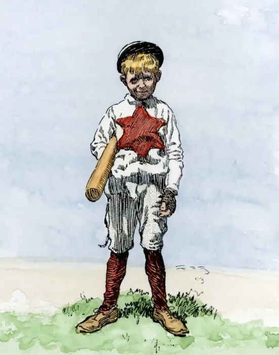 Framed Print : Young baseball-player, early 1900s Framed Print : Young baseball-player, early 1900s