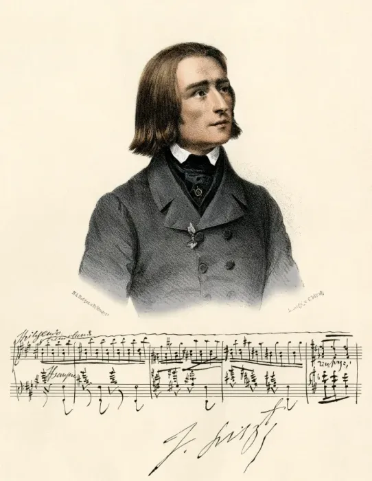 Framed Print : Young Franz Liszt