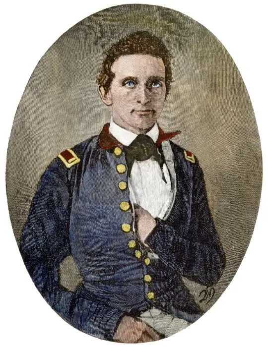 Framed Print : Young Thomas (Stonewall) Jackson as first lieutenant of artillery Framed Print : Young Thomas (Stonewall) Jackson as first lieutenant of artillery