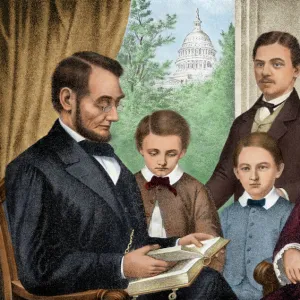 Abraham Lincoln and his family, 1860s