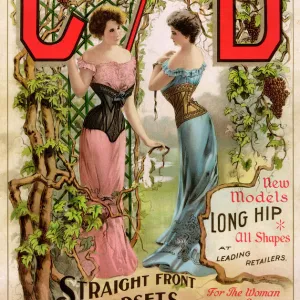 Ad for corsets, 1890s