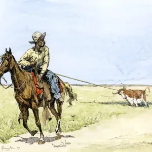 African-American Cowboy Print African-American Cowboy Print