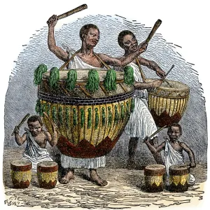 African drums, 1800s