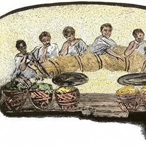 Agapae, or early Christian love-feast, ancient Rome