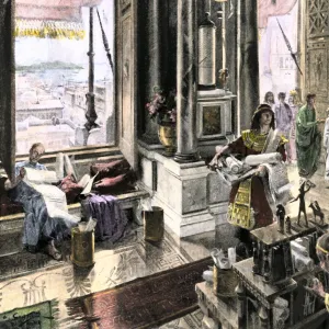 Alexandrian Library in ancient times