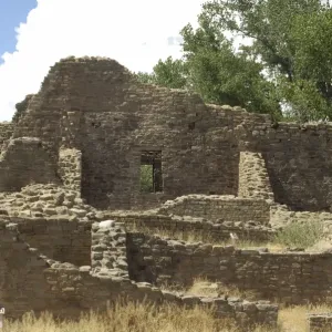Anasazi / Ancestral Puebloan ruins of a Chacoan outlier pueblo at Aztec Anasazi / Ancestral Puebloan ruins of a Chacoan outlier pueblo at Aztec