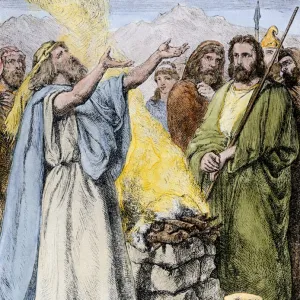 Ancient Hebrew sacrifice of a lamb