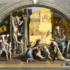 Ancient Rome in flames
