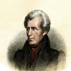 Andrew Jackson portrait and signature