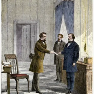 Andrew Johnsons impeachment delivered, 1868