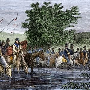 US Army at Rosebud Creek, before defeat by Crazy Horse, 1876