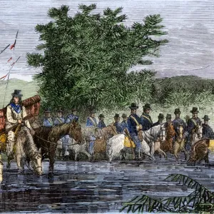 US Army at Rosebud Creek, before defeat by Crazy Horse, 1876