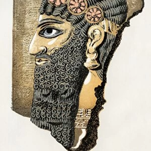 Assyrian man in bas-relief
