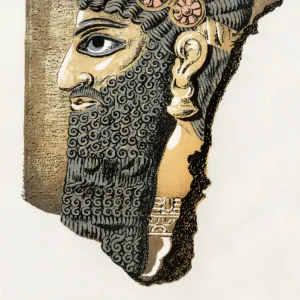 Assyrian man in bas-relief