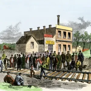 Atchison & Pikes Peak Railroad First Track Section Print