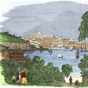 Baltimore harbor, 1850s