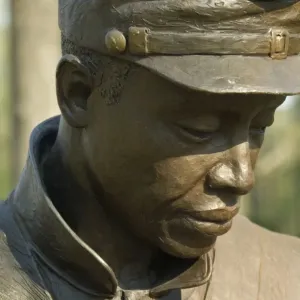 Black soldier statue, Contraband Camp historic site, Corinth MS Black soldier statue, Contraband Camp historic site, Corinth MS
