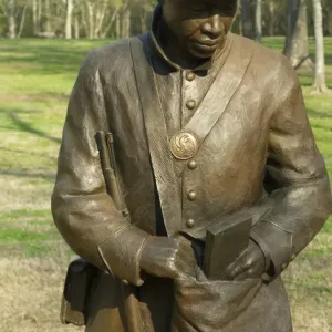 Black soldier statue, Contraband Camp historic site, Corinth MS Black soldier statue, Contraband Camp historic site, Corinth MS