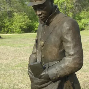 Black soldier statue, Contraband Camp historic site, Corinth MS Black soldier statue, Contraband Camp historic site, Corinth MS