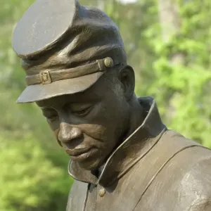 Black soldier statue, Contraband Camp historic site, Corinth MS Black soldier statue, Contraband Camp historic site, Corinth MS