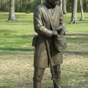 Black soldier statue, Contraband Camp historic site, Corinth MS Black soldier statue, Contraband Camp historic site, Corinth MS