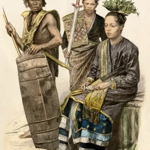 Borneo natives in the 1800s