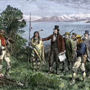 Brigham Young at the Great Salt Lake, Utah, 1840s