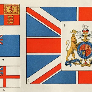British flags and coat of arms