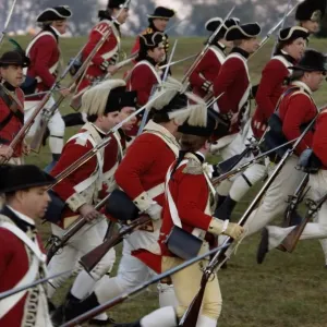 British sortie reenactment at Yorktown Battlefield British sortie reenactment at Yorktown Battlefield