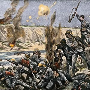 British surround Cronjes camp at Paardeberg, Boer War