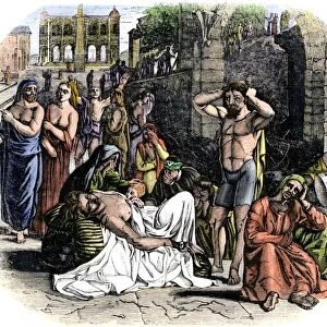 Bubonic plague victims