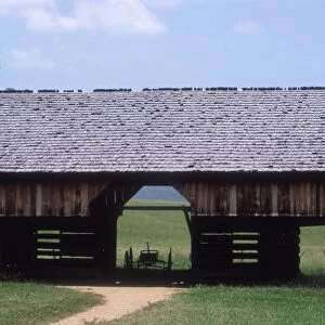 Cantilevered barn, Great Smoky Mountains