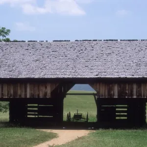 Cantilevered barn, Great Smoky Mountains