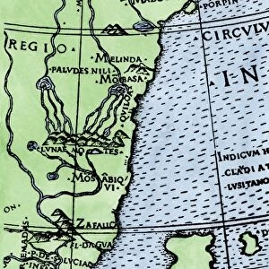 Cape of Good Hope mapped at its correct latitude, 1508