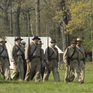 Civil War reenactor soldiers Civil War reenactor soldiers