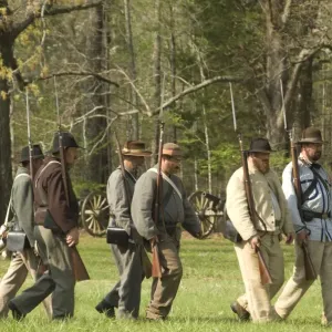 Civil War reenactor soldiers Civil War reenactor soldiers