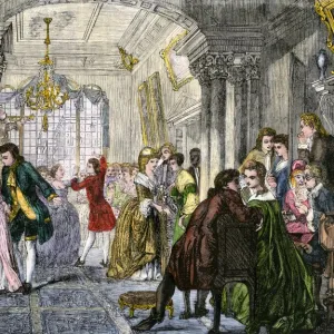 Colonial ballroom, 1700s