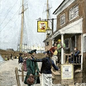 Colonial seafarers in New York, 1700s