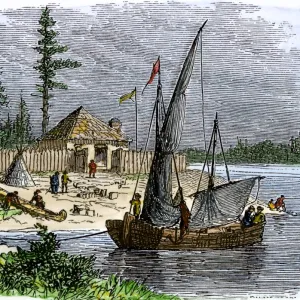 Colonial trading post on Kent Island, Maryland