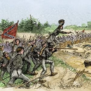 Confederate advance at the Battle of Chancellorsville