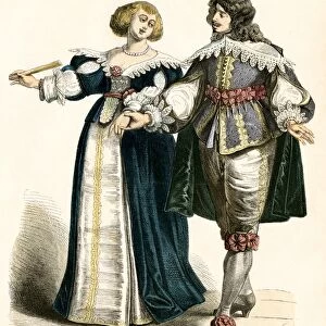 Couple in the 17th century